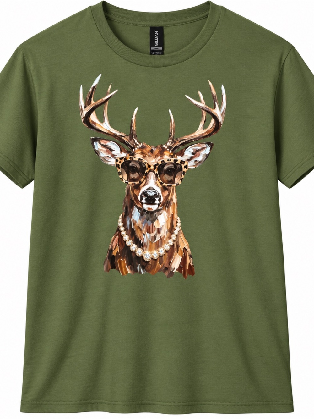 Adult XL NWOT Fancy Deer Graphic Tee